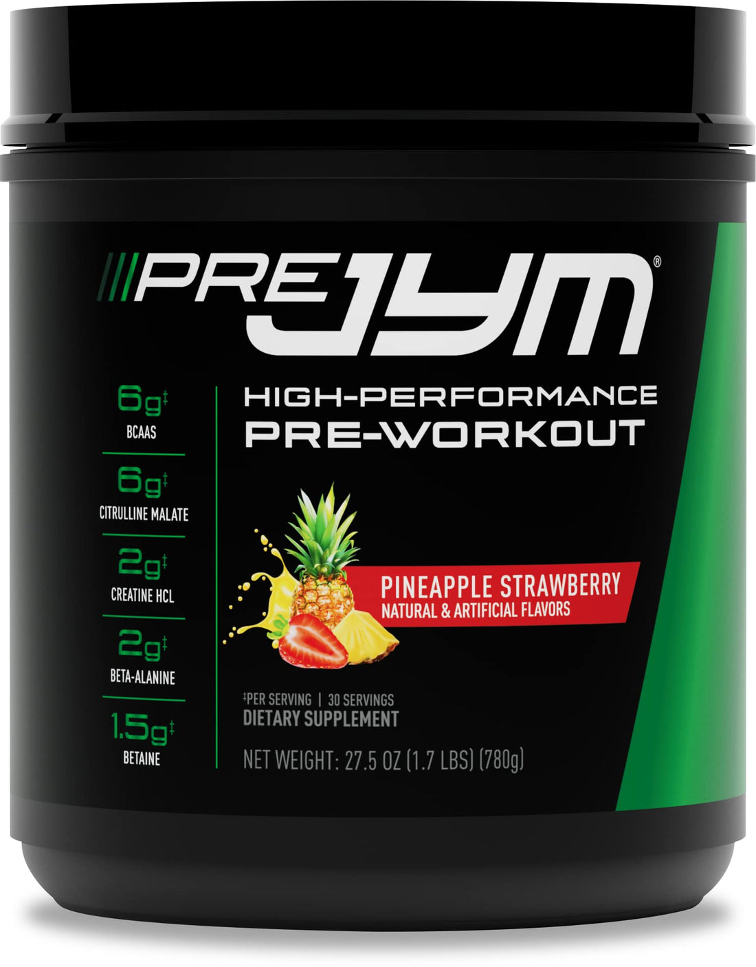 PRE JYM 30 Servings - Pineapple Strawberry JYM Supplement Science buy supplements canada
