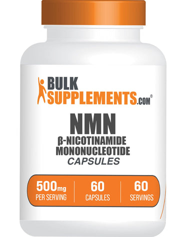 BulkSupplements.com NMN Capsules - Gluten Free, 1 Capsule per Serving (500mg), 60 Count BulkSupplements buy supplements canada