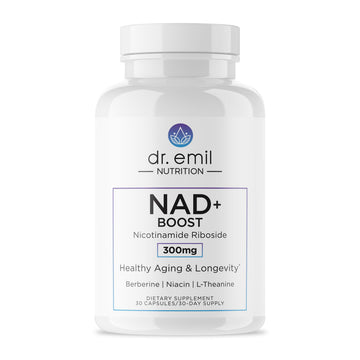 DR. EMIL NUTRITION NAD+ Boost - Nicotinamide Riboside Supplement for Longevity, Healthy Aging & Cellular Regeneration - NAD Supplement with with Berberine, L-Theanine & Niacin - 30-Day Supply DR. EMIL NUTRITION buy supplements canada