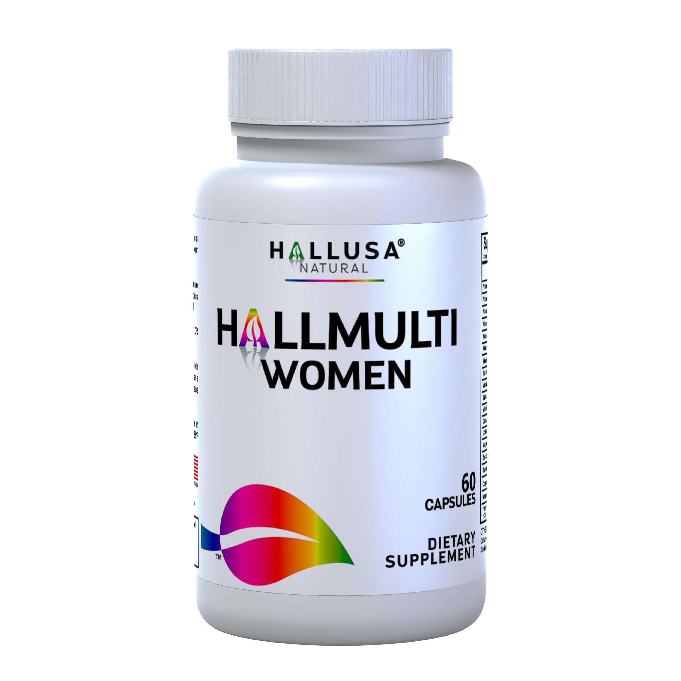 Women’s Multivitamin 18+ Vitamins & Minerals | Biotin, Folic Acid, Zinc, Calcium, Magnesium & Vitamin D | Hair, Skin & Nails Support, Energy Hallusa Natural buy supplements canada