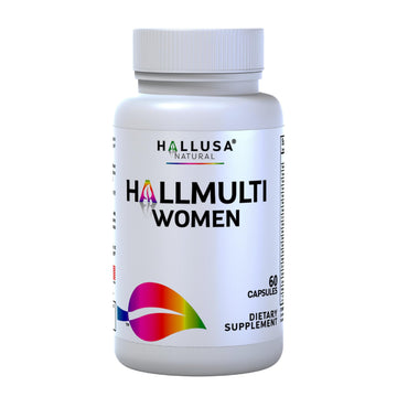 Women’s Multivitamin 18+ Vitamins & Minerals | Biotin, Folic Acid, Zinc, Calcium, Magnesium & Vitamin D | Hair, Skin & Nails Support, Energy Hallusa Natural buy supplements canada