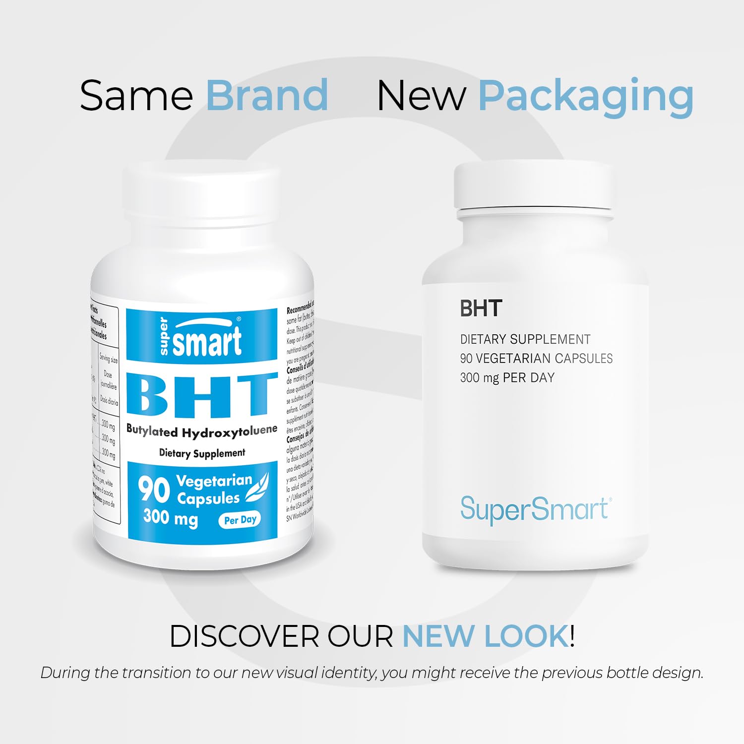 Supersmart - BHT Supplement 300mg per Day - Butylated Hydroxytoluene | Non-GMO & Gluten Free - 90 Vegetarian Capsules Supersmart buy supplements canada