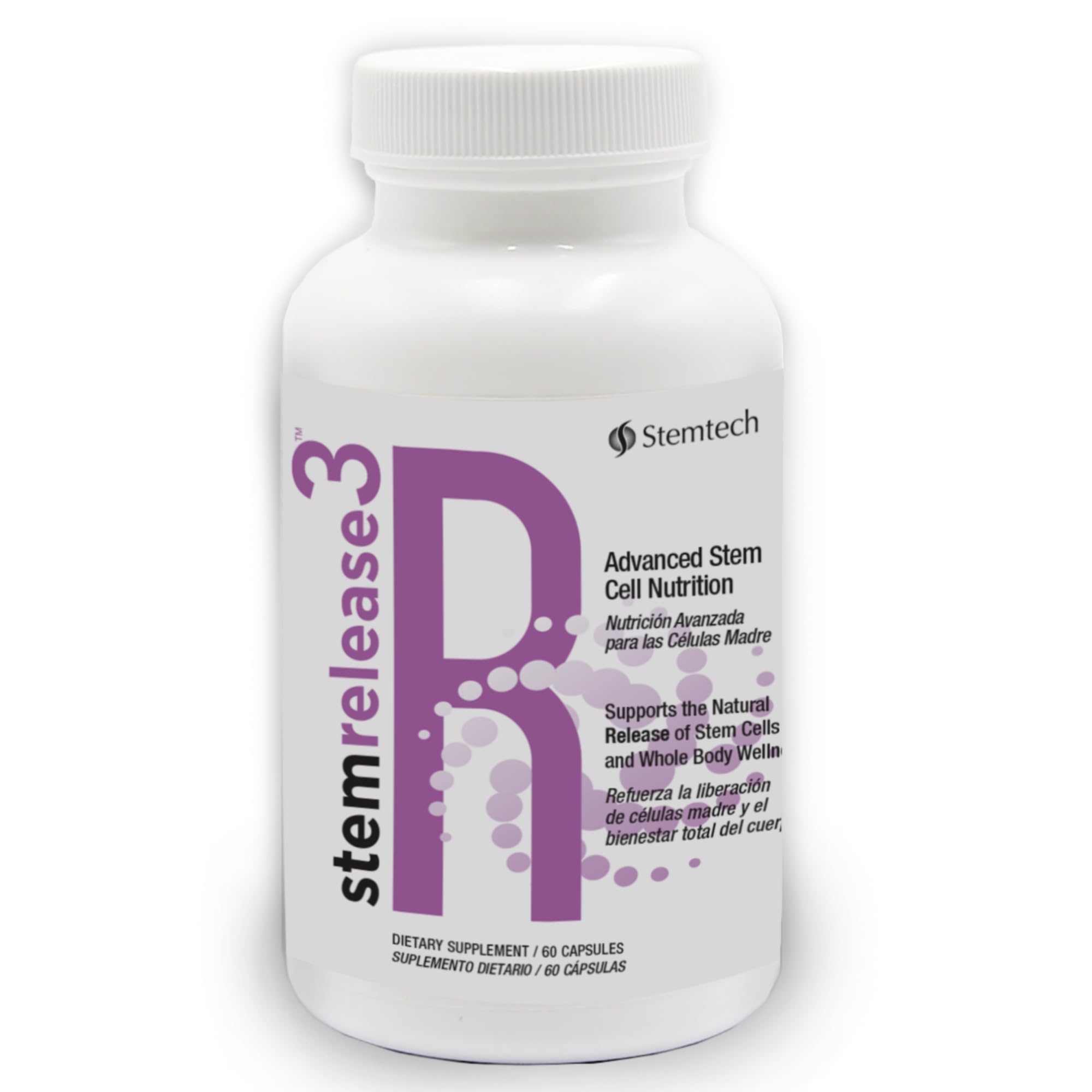 Stemtech Stemrelease3 Cutting-Edge Stem Cell Nutrition for Natural Renewal and Youthful Vitality, Exclusive Blend for Enhanced Telomere Health, 60 Capsules StemTech buy supplements canada