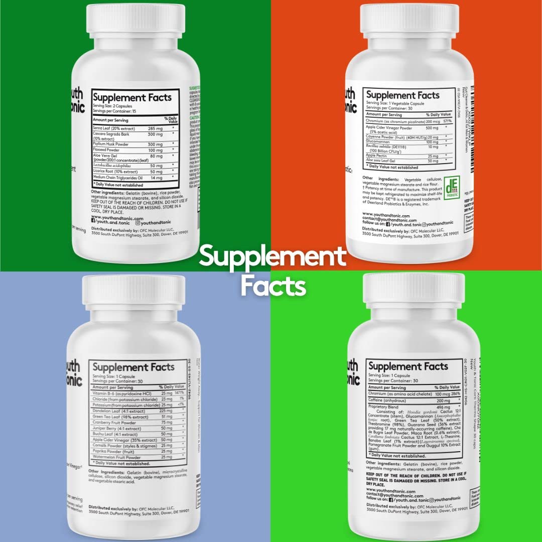 Youth & Tonic CortiThermo Shape Detox Cleanse Kick Off Weight Management - 120 Pills Youth & Tonic buy supplements canada