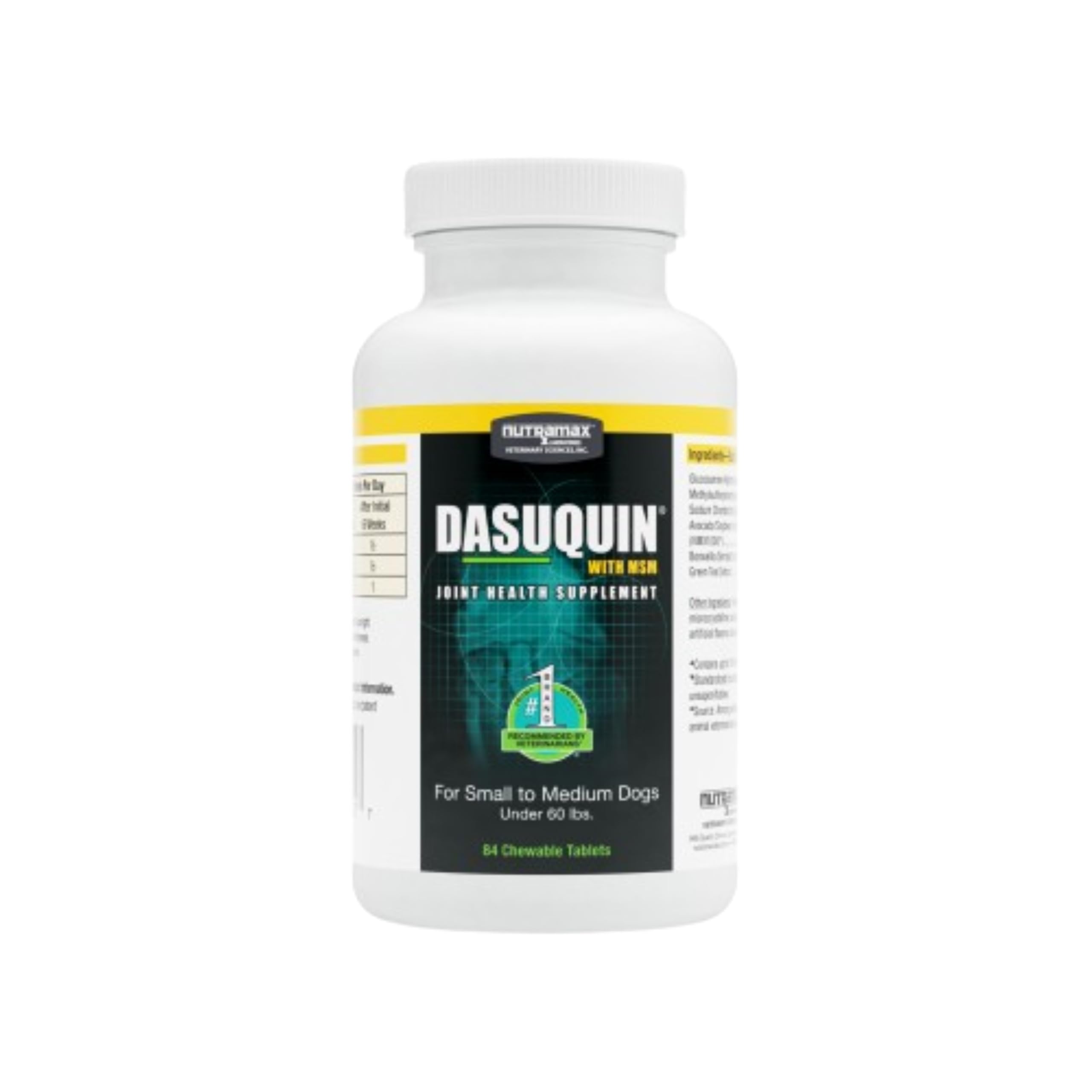Nutramax Dasuquin for Small to Medium Dogs, Joint Health Supplement, Contains Glucosamine for Dogs, Plus Chondroitin, ASU, MSM and More, Supports Healthy Joints, Chewable Tablets, 84 Count Nutramax Laboratories buy supplements canada