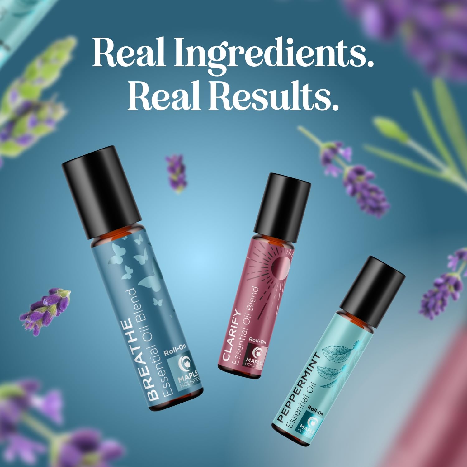Headache Roll on Essential Oils - Aromatherapy Essential Oils Sets Variety Pack with Peppermint Clarify Maple Holistics buy supplements canada