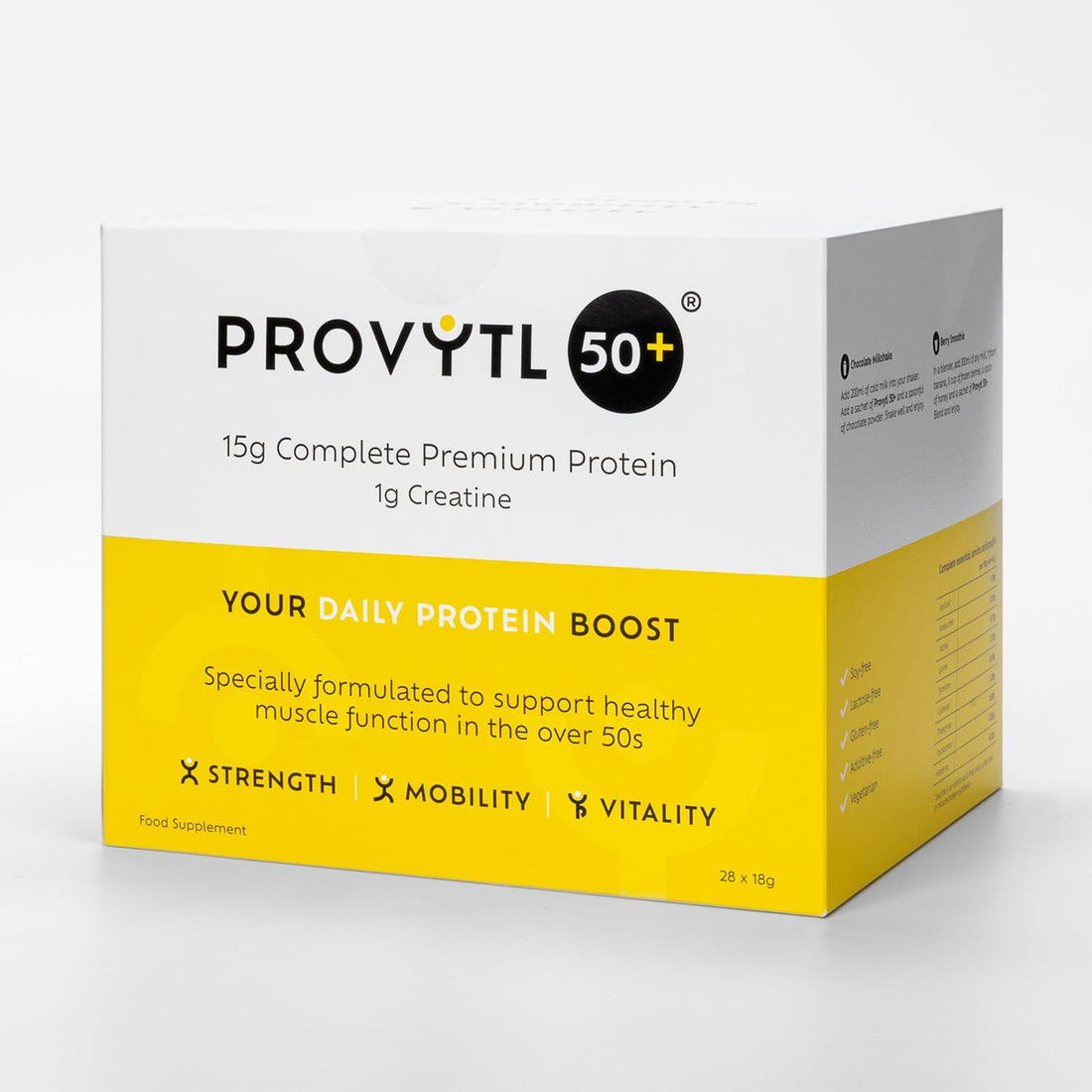 Provytl 50+ - Kick Start Your Protein Journey in 2024-15g Complete Protein and 1g Creatine Provytl buy supplements canada