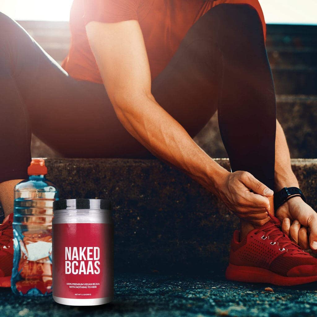 NAKED BCAAs Amino Acids Powder, Only 1 Ingredient, Pure 2:1:1 Formula, Vegan Unflavored Branched Chain Amino Acids, Instantized All Natural BCAA Supplement - 500 Grams, 100 Servings NAKED buy supplements canada