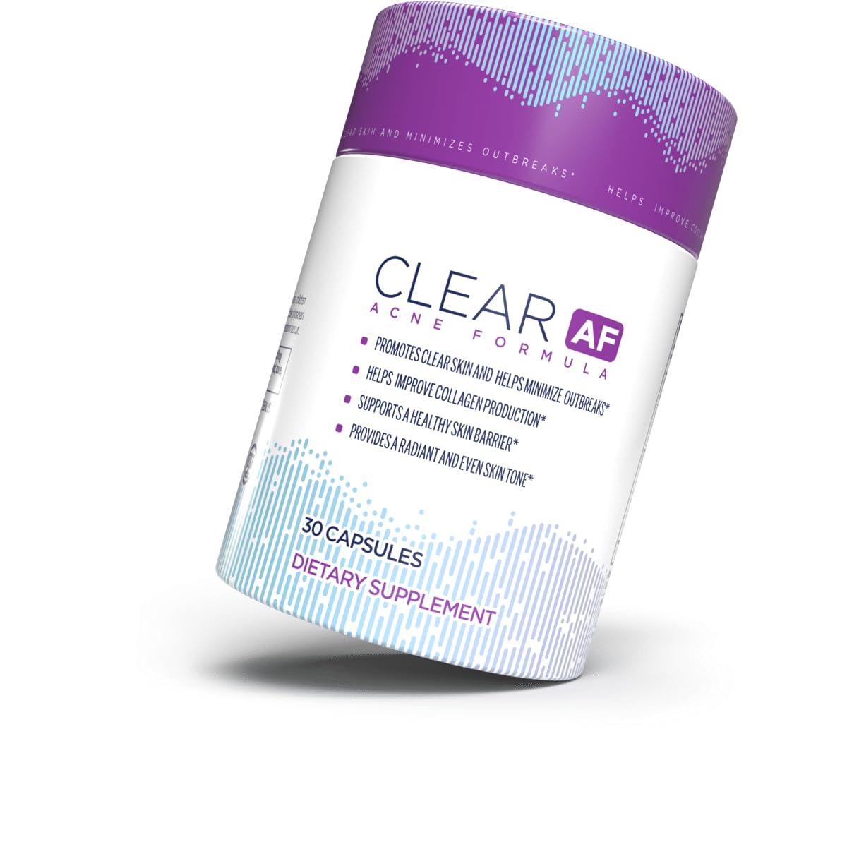 Clear AF Clear Skin Supplement | Skin Barrier Hydration & Clear Complexion Support with Vegan Ceramides, Zinc, Vitamin D3, B6, Riboflavin & Thiamine | Vegan Capsules | 30-Day Supply Clear AF buy supplements canada