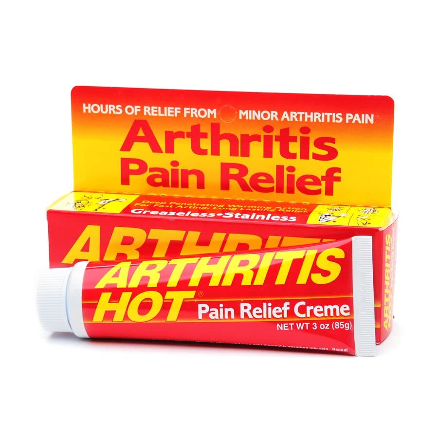 Arthritis Hot Pain Relief Creme 3 oz (Pack of 3) Marble Medical buy supplements canada