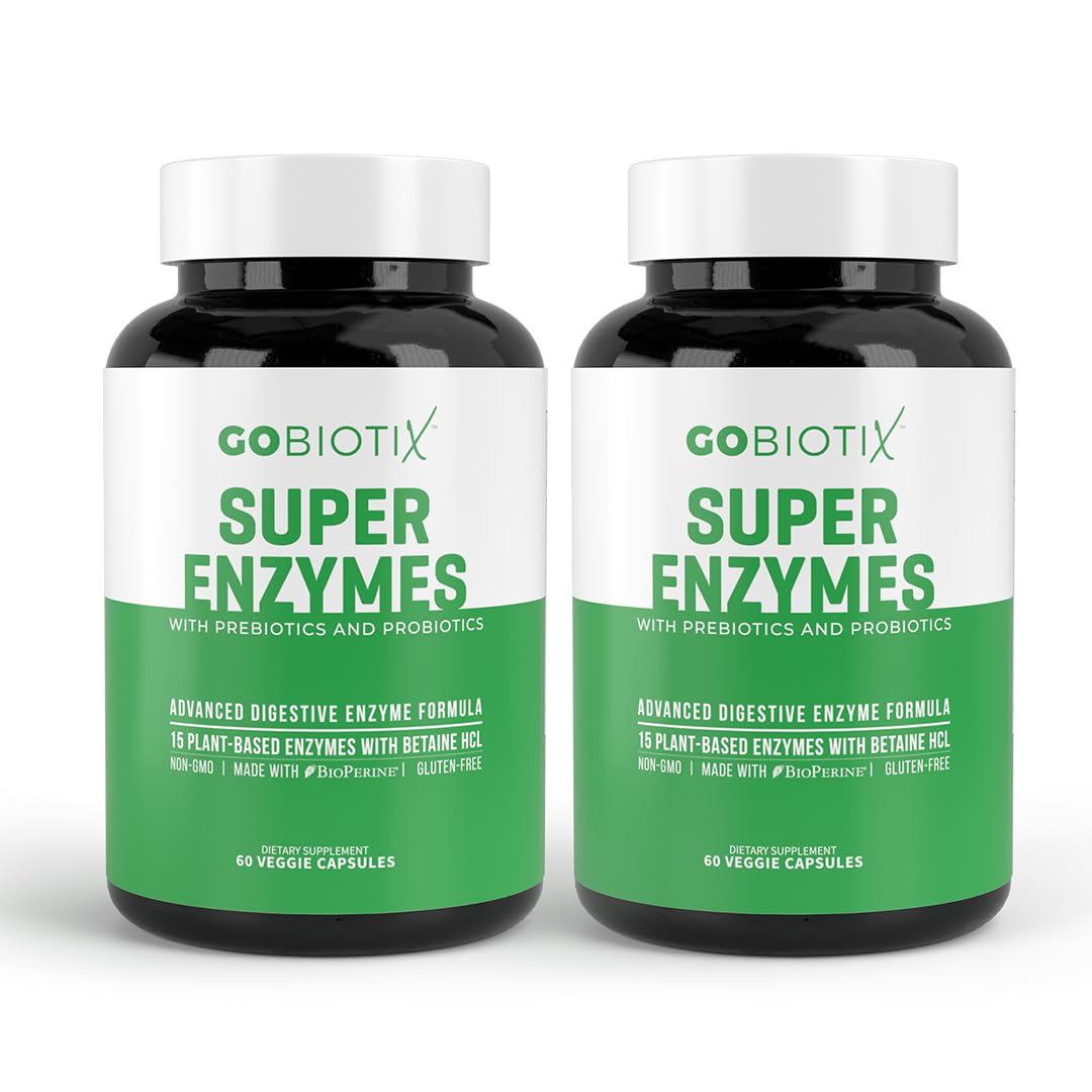 GOBIOTIX Digestive Enzymes Supplement with Prebiotics and Probiotics for Women and Men - Gut Health, Gluten Digestion, Lactose Absorption GOBIOTIX buy supplements canada