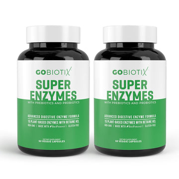 GOBIOTIX Digestive Enzymes Supplement with Prebiotics and Probiotics for Women and Men - Gut Health, Gluten Digestion, Lactose Absorption GOBIOTIX buy supplements canada