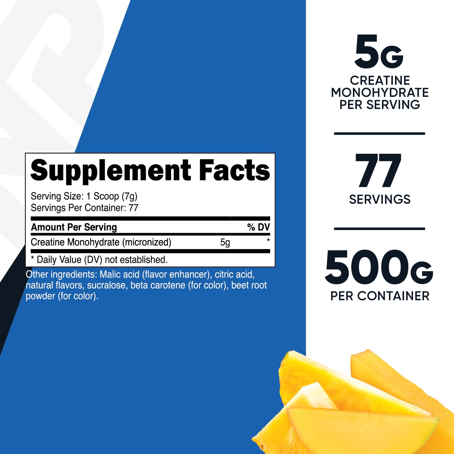 Nutricost Creatine Monohydrate Powder (Pineapple Mango, 500 Gram) - Micronized Nutricost buy supplements canada