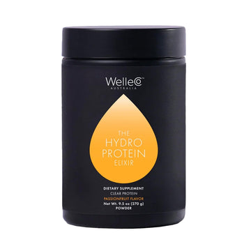 WelleCo HydroProtein Elixir, Potassium Electrolyte Powder with 15g Vegan Protein for Energy, Healthy Hair, Skin & Nails, Easy to Digest Powdered Electrolytes, Passionfruit, 9.5oz Jar WelleCo buy supplements canada