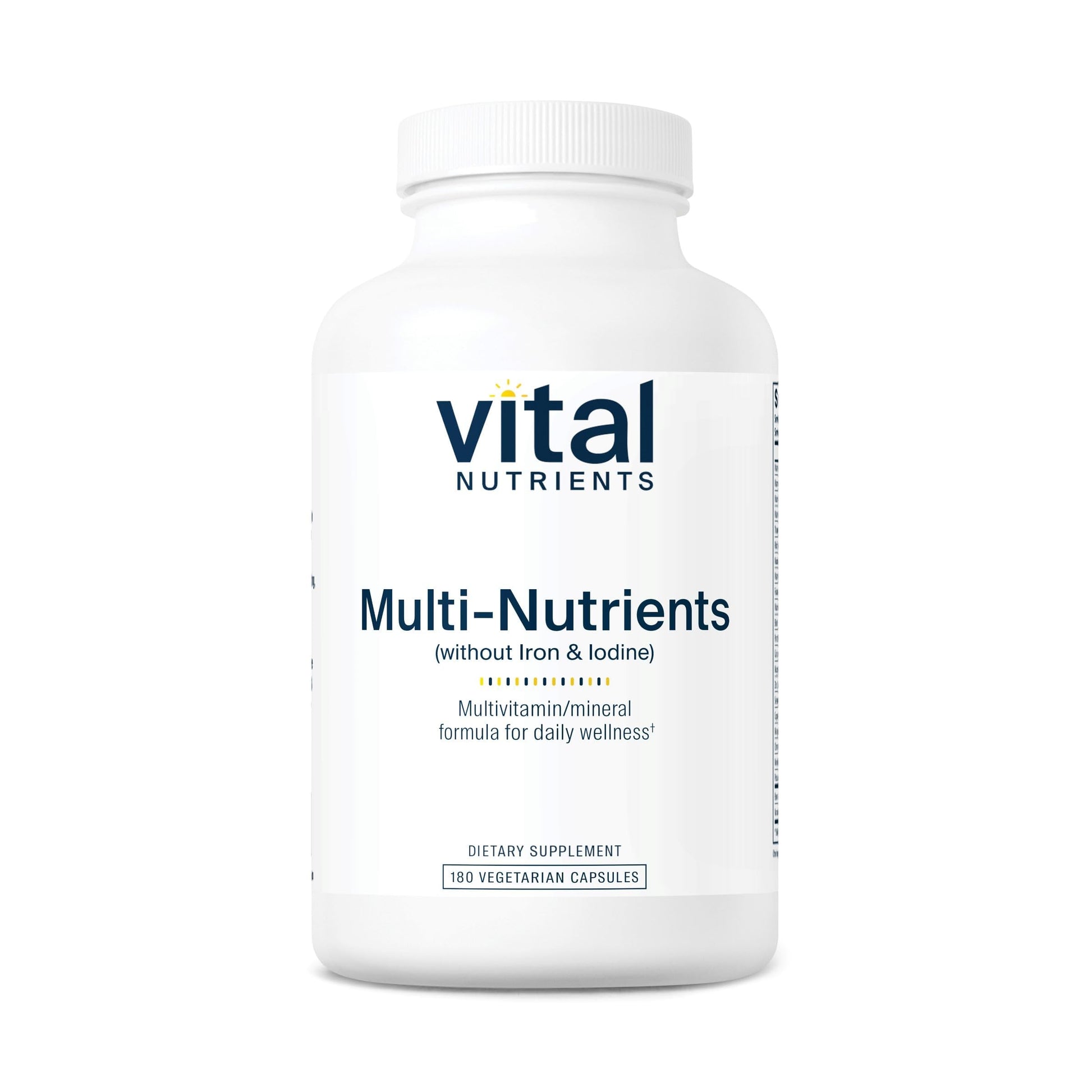Vital Nutrients Multi-Nutrients (No Iron or Iodine) - Comprehensive Vegetarian Daily Multivitamin and Mineral Formula with Potent Antioxidants* - Gluten, Dairy, Soy Free - Non-GMO - 180 Capsules Vital Nutrients buy supplements canada
