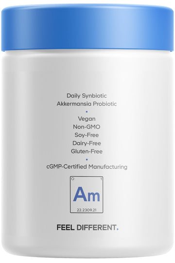 Codeage Akkermansia Muciniphila Probiotic Supplement - 3-Month Supply of Akkermansia & Chicory Inulin - Daily Synbiotic Probiotic Chicory Root - 100 Million AFUs - Gluten-Free - 90 Capsules Codeage buy supplements canada