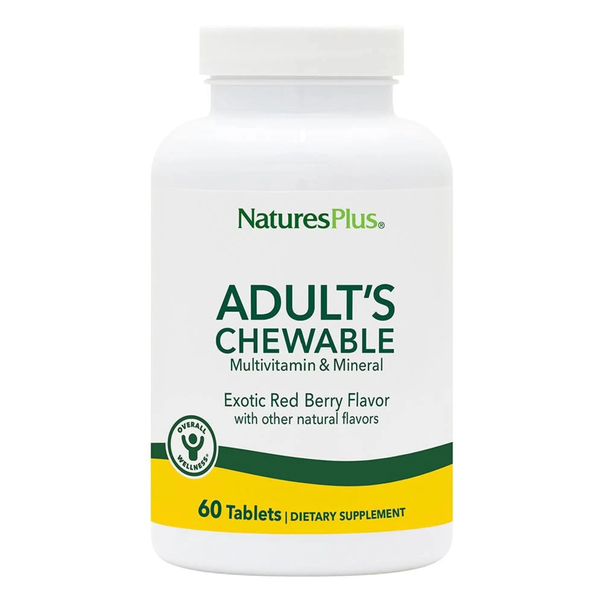 NaturesPlus Adult's Chewable - 60 Tablets, Exotic Red Berry Flavor - Multivitamin & Mineral - Vegetarian, Gluten Free - 60 Servings NaturesPlus buy supplements canada
