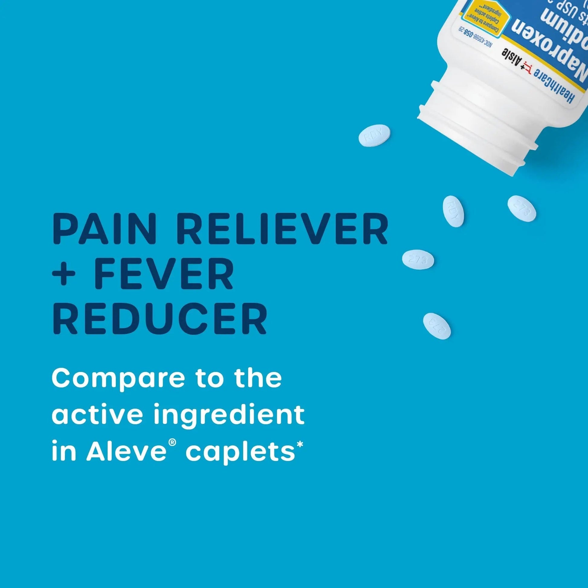 HealthCareAisle Naproxen Sodium, 220 mg - 200 caplets - Pain Reliever and Fever Reducer, Up to 12 Hours of Relief HealthCareAisle buy supplements canada