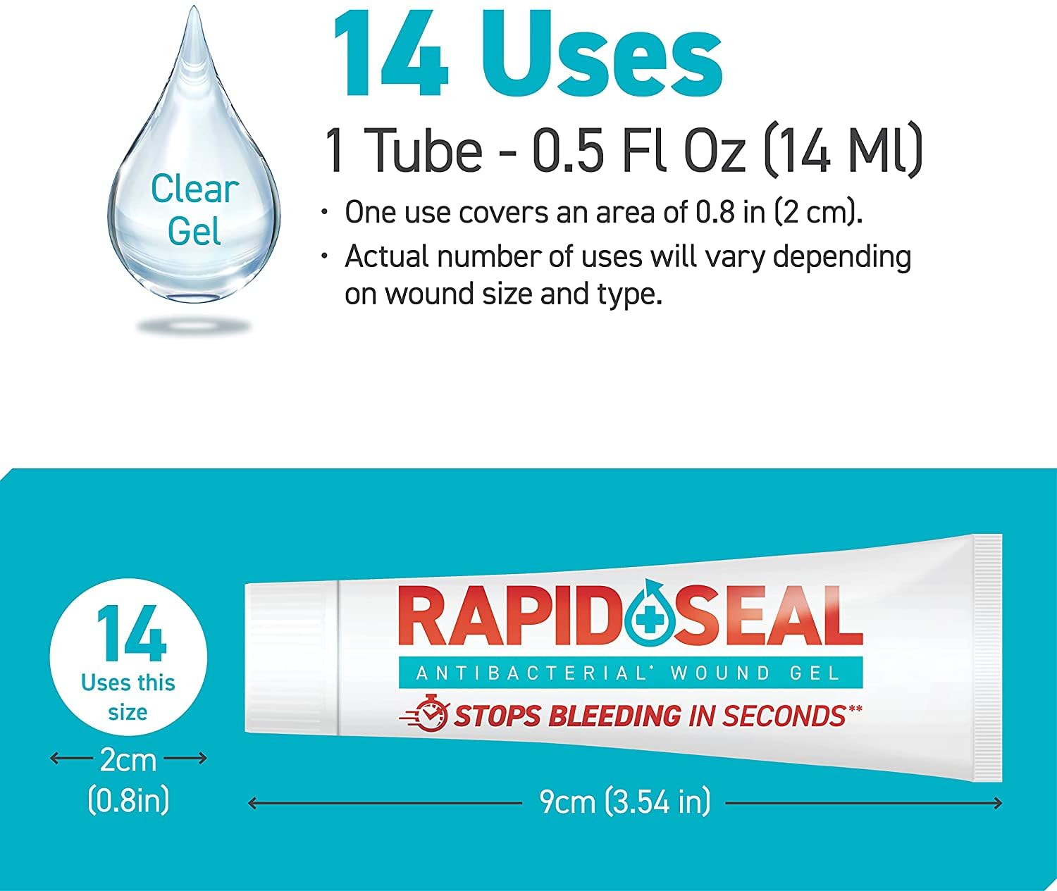 Rapid-Seal Wound Gel (1 Count) | Stops Bleeding in Seconds, Ideal for Cuts Rapid-Seal buy supplements canada