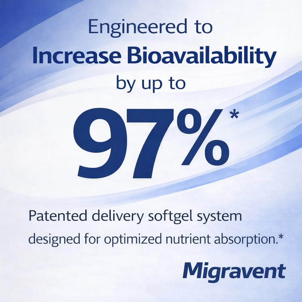 Vita Sciences Migravent – Advanced Nutritional Formula with Magnesium, CoQ10, Vitamin B2, and Butterbur for Brain and Circulatory Wellness – 60 Capsules Vita Sciences buy supplements canada