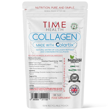 New: Colartix™ Collagen - 120 Capsules - Joint Specific Type II Collagen from Cartilage Time Health buy supplements canada