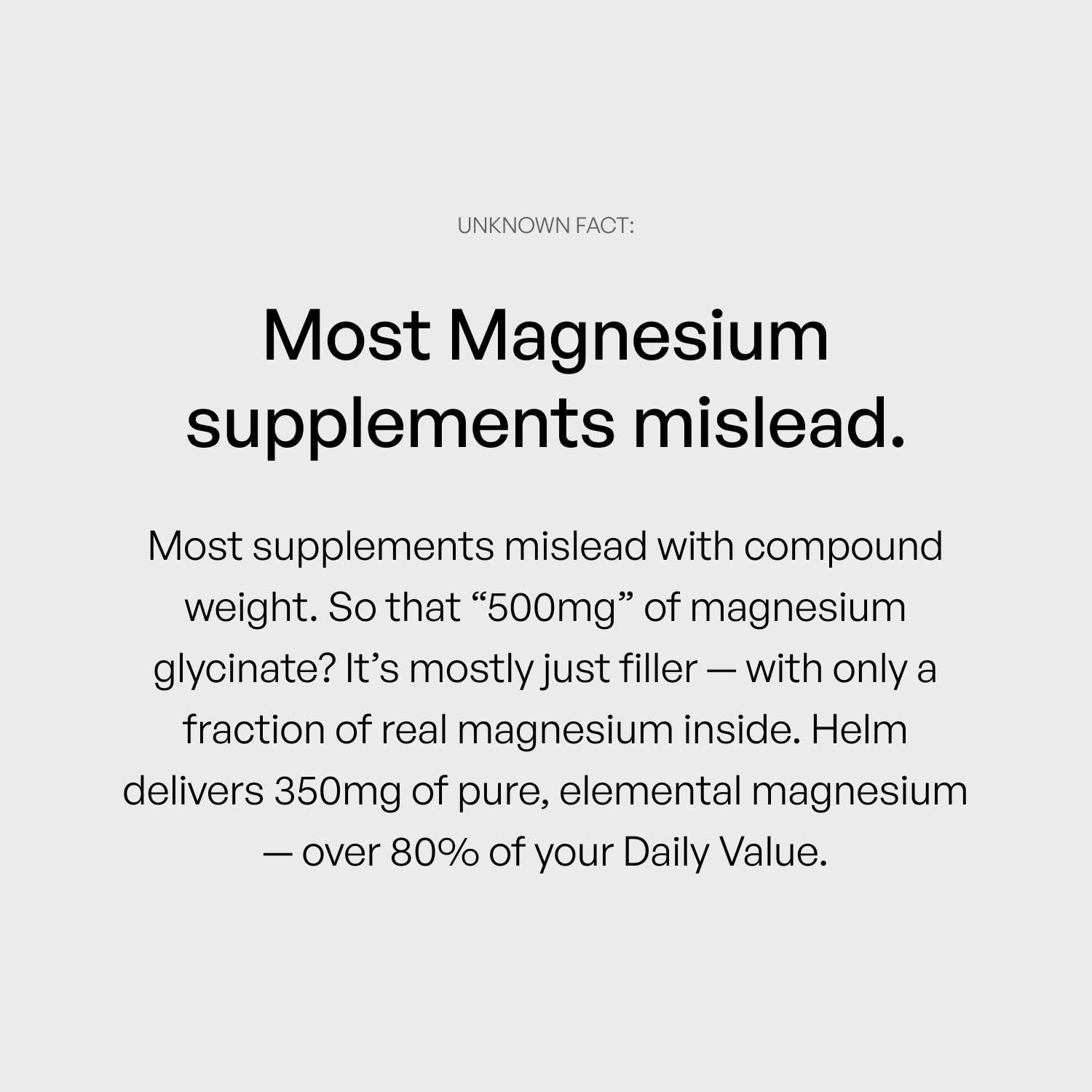 Pure Magnesium Glycinate - Magnesium for Sleep, Stress, Muscle & Nerve Support - High-Absorption, Non-GMO, Vegan - 90 Capsules (350mg) Helm Nutrition buy supplements canada