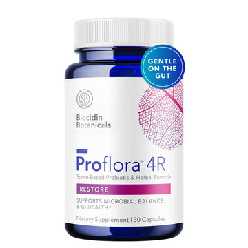 Biocidin Proflora 4R Spore Probiotic - Digestive Health Probiotics for Women & Men - Clinically Researched Bacillus Strains & Organic Aloe, Marshmallow Root for Gut Support (30 Vegan Capsules) Bio-Botanical Research buy supplements canada