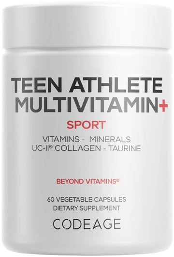 Codeage Teen Athlete Multivitamin+ Sports Supplement - Creatine, Methylated B Vitamins, Taurine, UC-II Collagen Codeage buy supplements canada