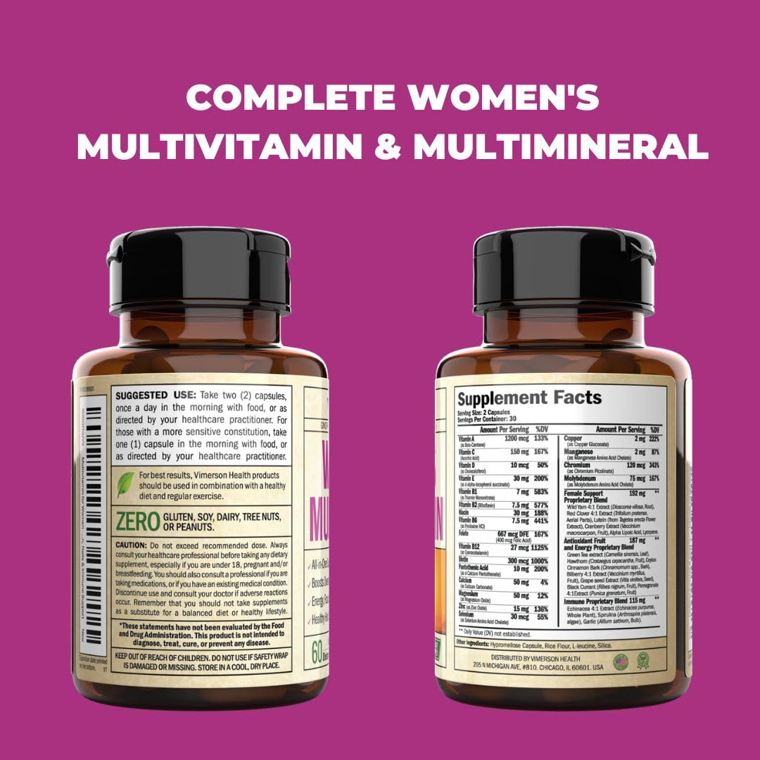 Multivitamin for Women - Womens Multivitamin & Multimineral Supplement Vimerson Health buy supplements canada