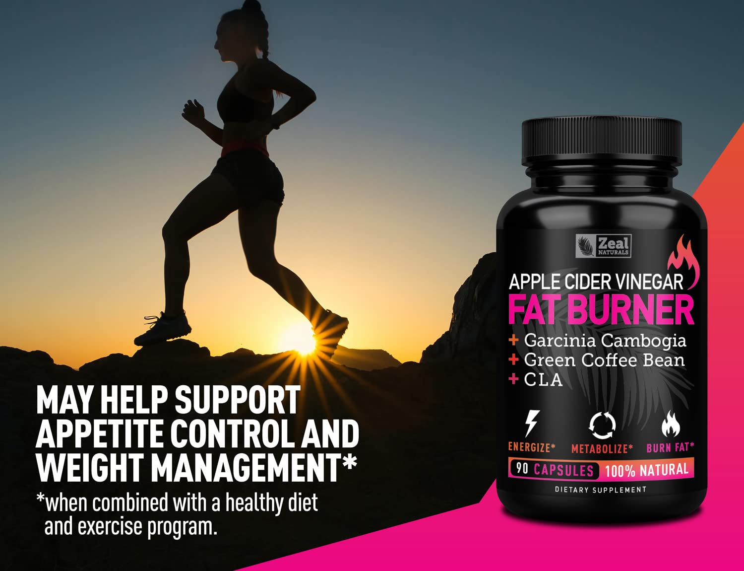 Apple Cider Vinegar Weight Management Pills for Women - Garcinia Cambogia + w. CLA Zeal Naturals buy supplements canada