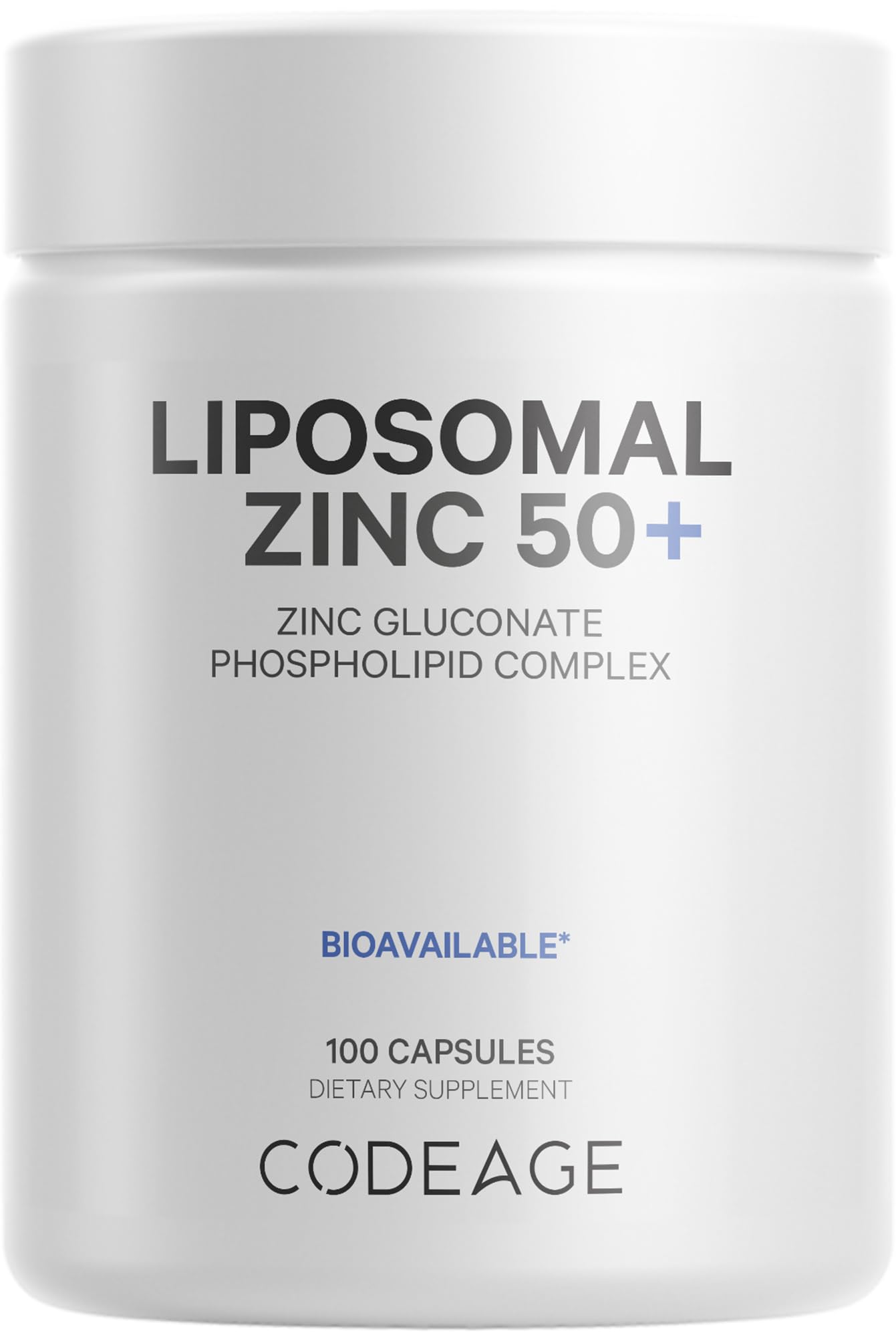 Codeage Liposomal Zinc Supplement – 3 Month Supply – One Per Day - 50 mg Zinc Gluconate Vitamin Pills - Essential Mineral Supplements Liposomal Delivery Matrix - Vegan Non-GMO - 100 Capsules Codeage buy supplements canada