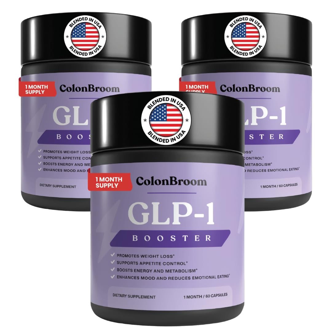ColonBroom GLP-1 Weight Management Supplement for Women & Men - GLP1 Supports Gut Health, Metabolic Wellness & Appetite Regulation - Vegan, Gluten-Free Diet Capsules | 180 Count (New Formula) ColonBroom buy supplements canada