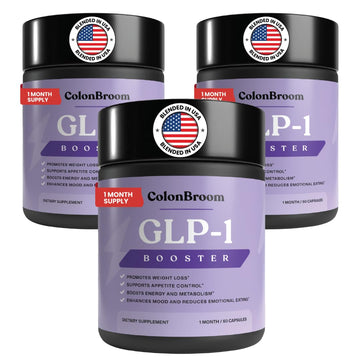 ColonBroom GLP-1 Weight Management Supplement for Women & Men - GLP1 Supports Gut Health, Metabolic Wellness & Appetite Regulation - Vegan, Gluten-Free Diet Capsules | 180 Count (New Formula) ColonBroom buy supplements canada