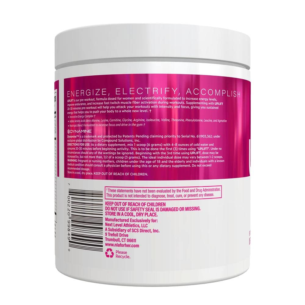 Uplift Pre-Workout for Women (30 Servings) -Raspberry Lemonade-Provides Clean NLA for Her buy supplements canada