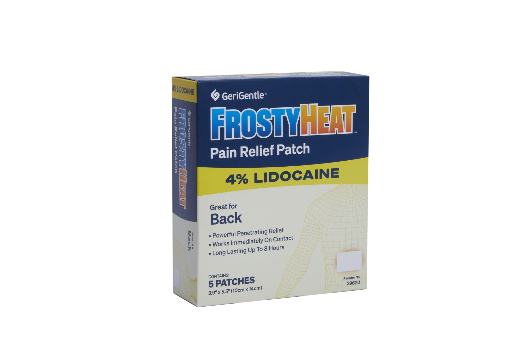 TenderGentle Four Percent Lidocaine Patches - 30 Back Pain Relief Patches with 4% Lidocaine for Aches, Muscle and Joint Discomfort - 3.9" x 5.5" Back, Shoulder, and Neck Pain Patch TenderGentle buy supplements canada