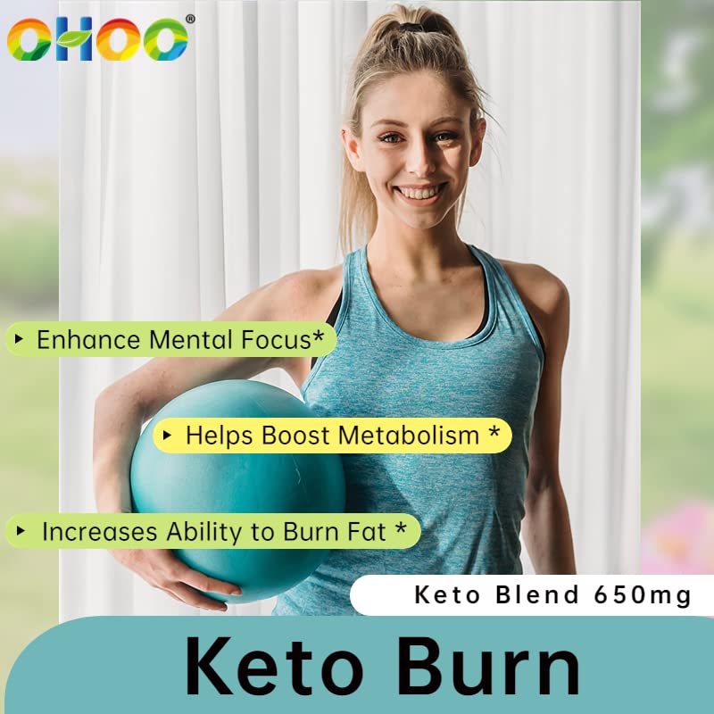 OHOO Keto Burn Weight Loss Supplement 650 Mg - Natural Keto 5 Increases Ability to Burn Fat OHOO buy supplements canada