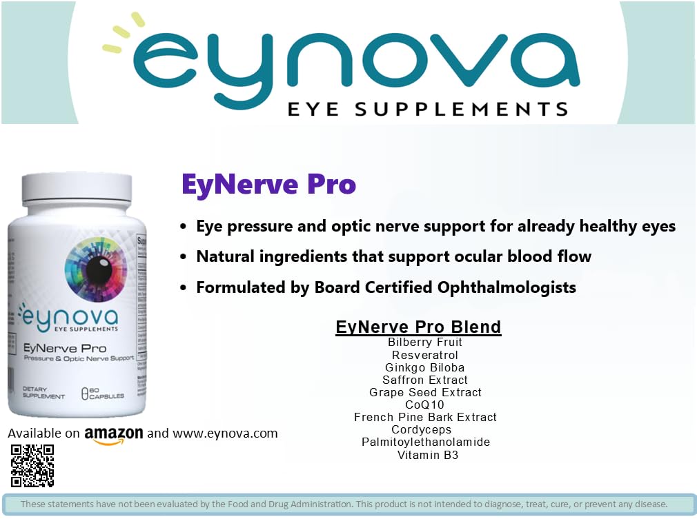 Eynova Eye Supplements - EyNerve Pro - Pressure and Optic Nerve Support Eynova Eye Supplements buy supplements canada