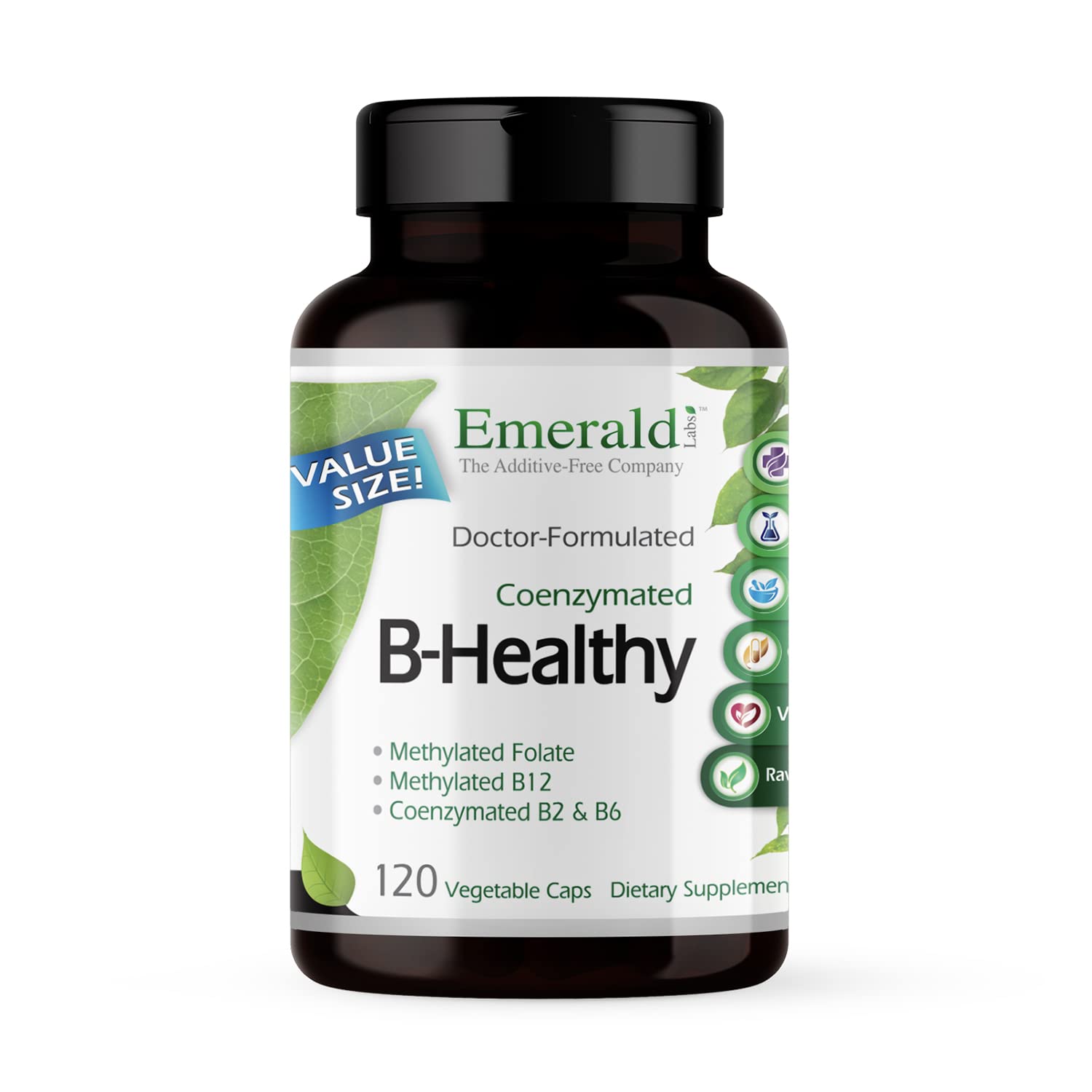 EMERALD LABS B-Healthy - Vegan Vitamin B Complex - Includes Methylated Folic Acid & Full Spectrum B Vitamins - Supports Immune, Brain & Heart Health EMERALD LABS buy supplements canada