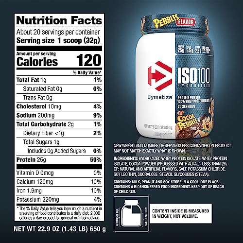 Dymatize ISO100 Hydrolyzed Protein Powder, 100% Whey Isolate Protein, 25g of Protein Dymatize buy supplements canada