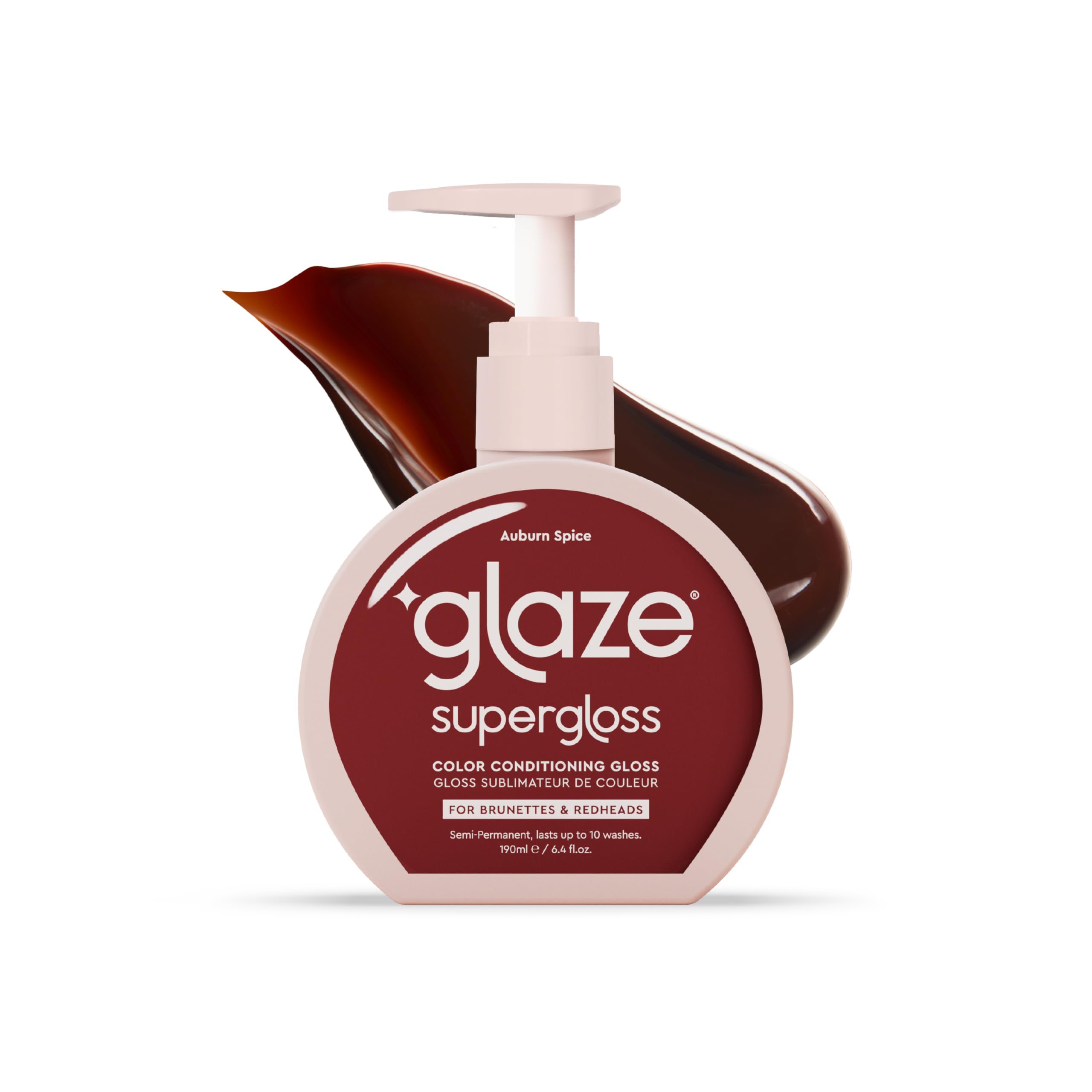 Glaze Color Conditioning Gloss - Tinted Moisturizer for Brown or Red Hair, Boosts Color and Shine, Repairs Damage - Auburn Spice, 6.4 oz glaze buy supplements canada