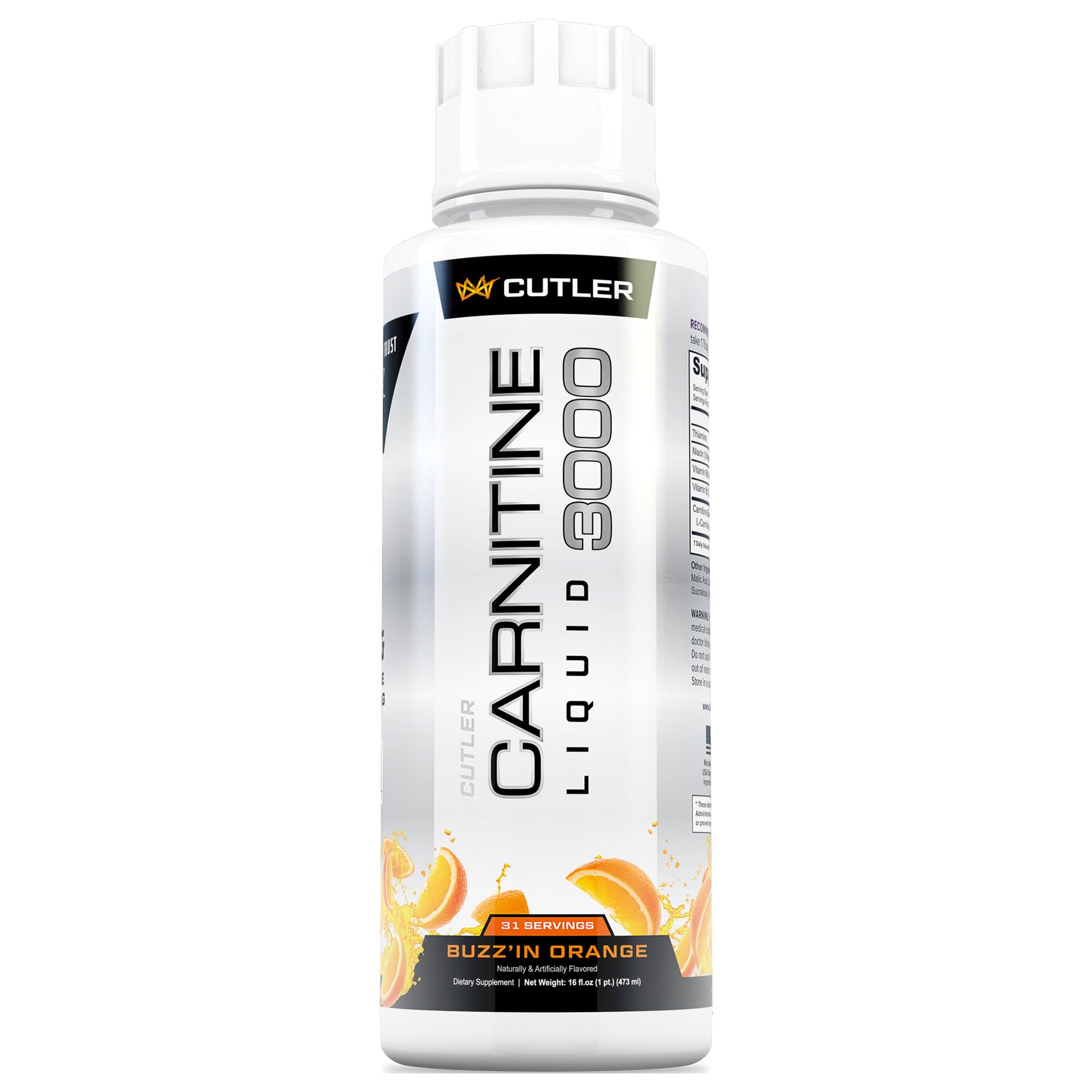 Cutler Nutrition Liquid L-Carnitine Fat Burner Supplement with Acetyl L-Carnitine & L-Carnitine Tartrate - Fat Burner Formula for Optimal Absorption Cutler Nutrition buy supplements canada