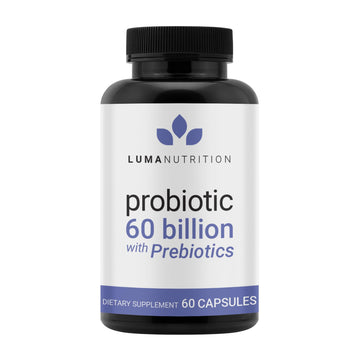 Luma Nutrition Probiotics 60 Billion CFU with Prebiotics - Probiotics for Women and Men - Formulated for Digestive Enzyme Health - Vegan & Gluten-Free - 60 Capsules Luma Nutrition buy supplements canada