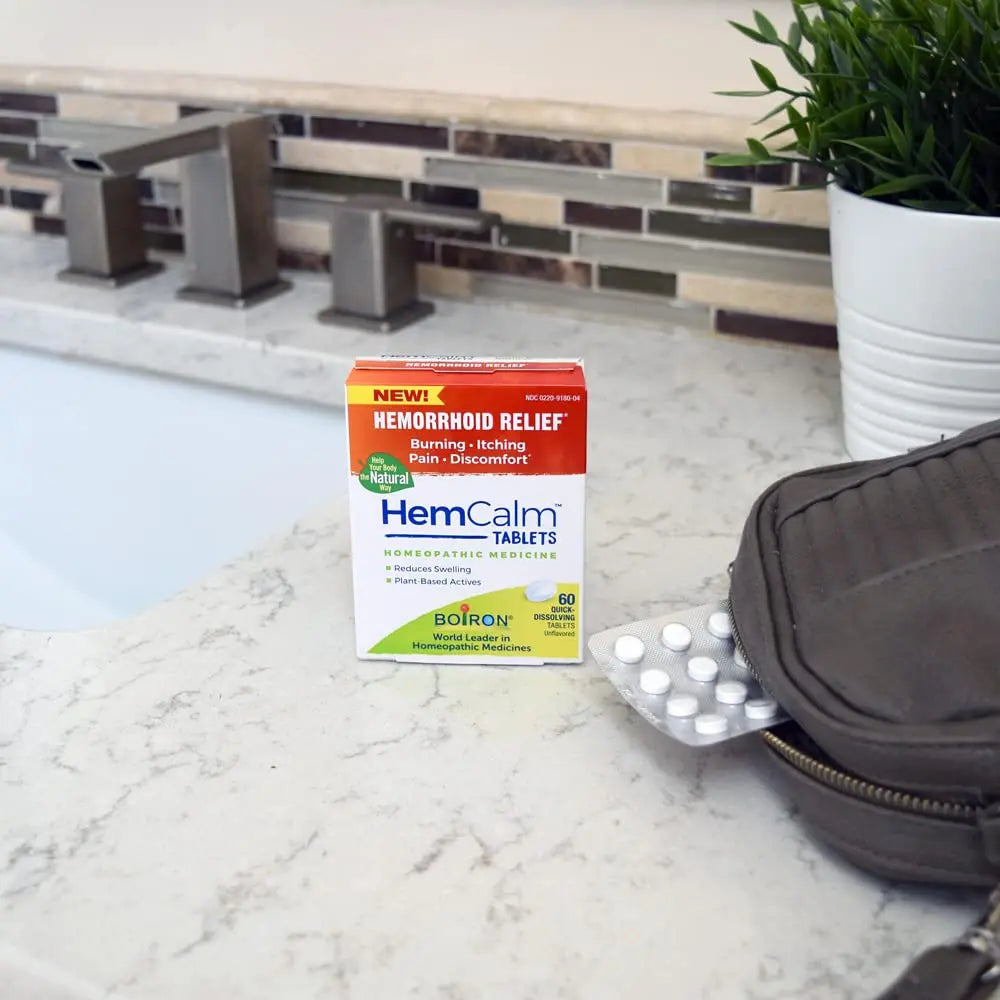 Boiron HemCalm Tablets for Hemorrhoid Relief of Pain, Itching, Swelling or Discomfort - 60 Count Boiron buy supplements canada