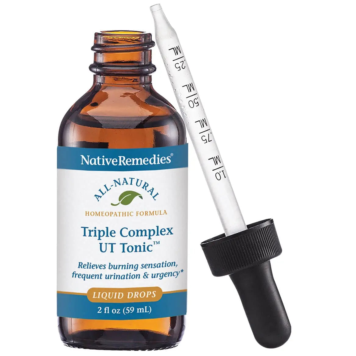 Native Remedies Triple Complex UT Tonic - Natural Homeopathic Formula to Relieve Bladder Irritation, Burning Sensation, Frequent Urination and Urgency - 59 mL Native Remedies buy supplements canada