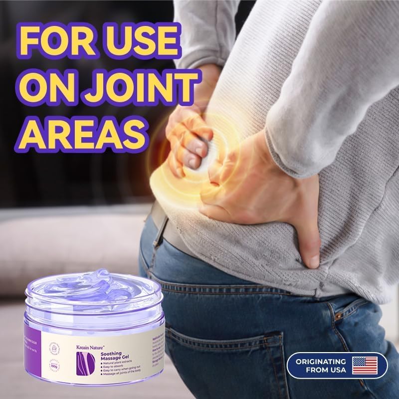 Kreain Nature 2 PCS Joint Gel Purple Soothing Massage Gel Soothes Knees, Lumbar, Neck, Back, Shoulders, Hands, and Feet, 1.76 oz Kreain Nature buy supplements canada