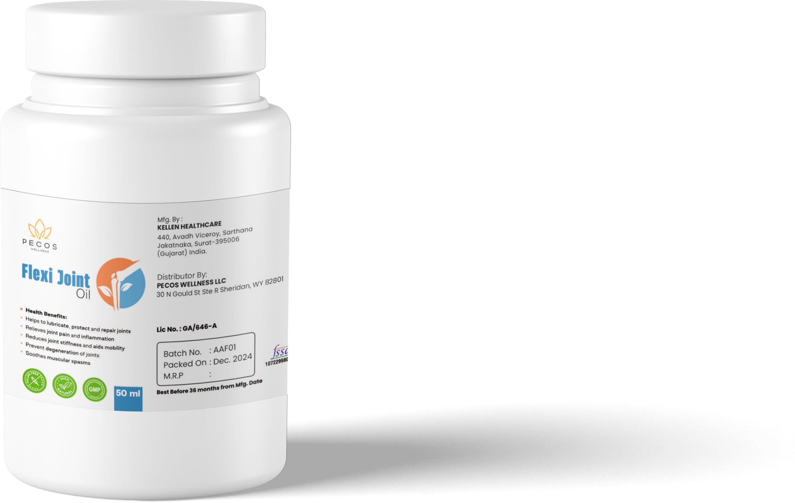 PECOS WELLNESS Flexi Joint Oil, Dietary Supplement PECOS WELLNESS buy supplements canada