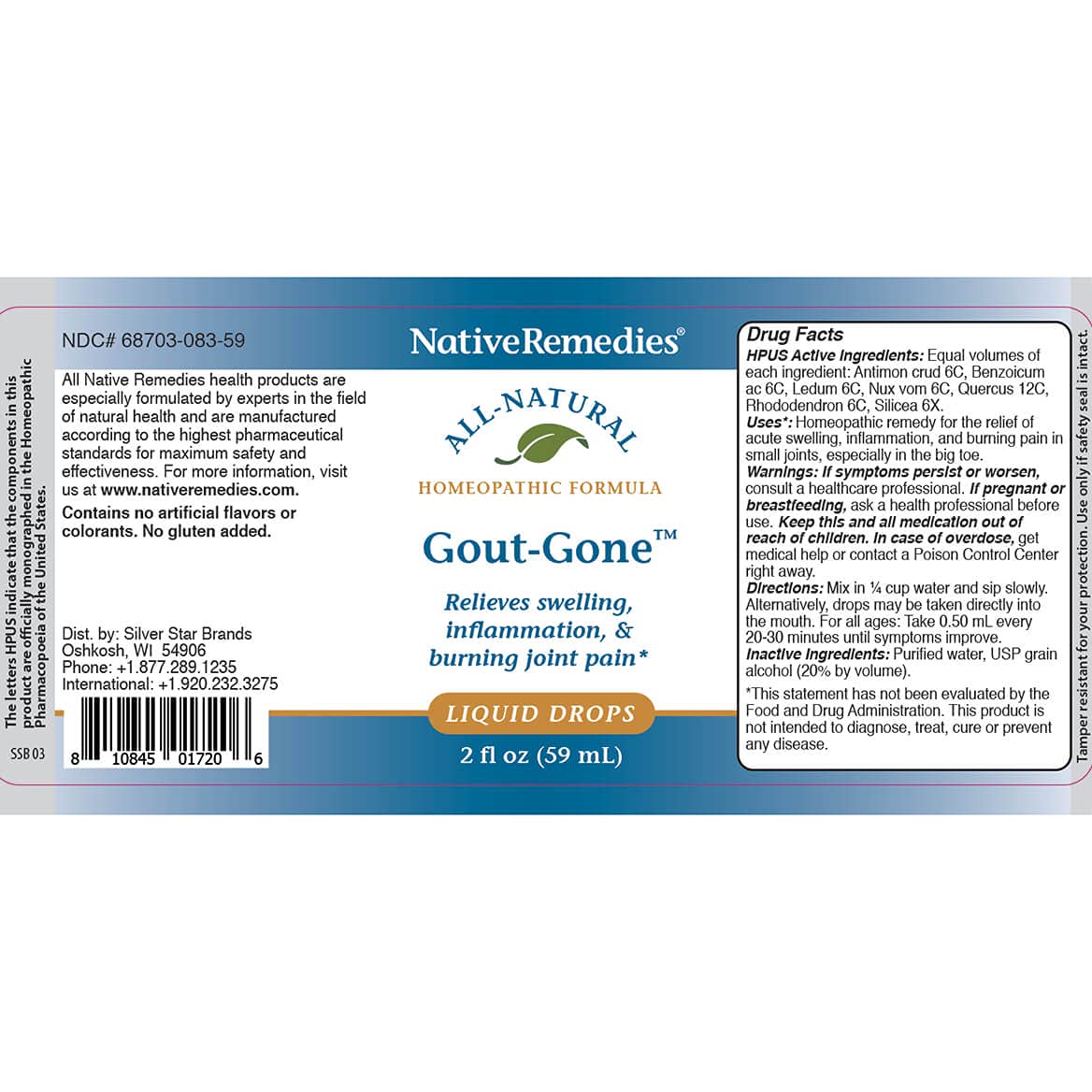 Native Remedies Gout-Gone 2 Pack Native Remedies buy supplements canada