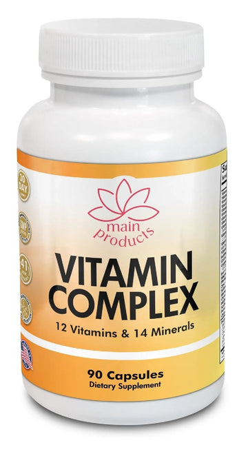 Vitamin Complex Multivitamins and Multiminerals - 12 Vitamins and 14 Minerals, Vitamin A C D3 E B1 B2 B3 B5 B6 B9 B12 H and Minerals Main Products buy supplements canada