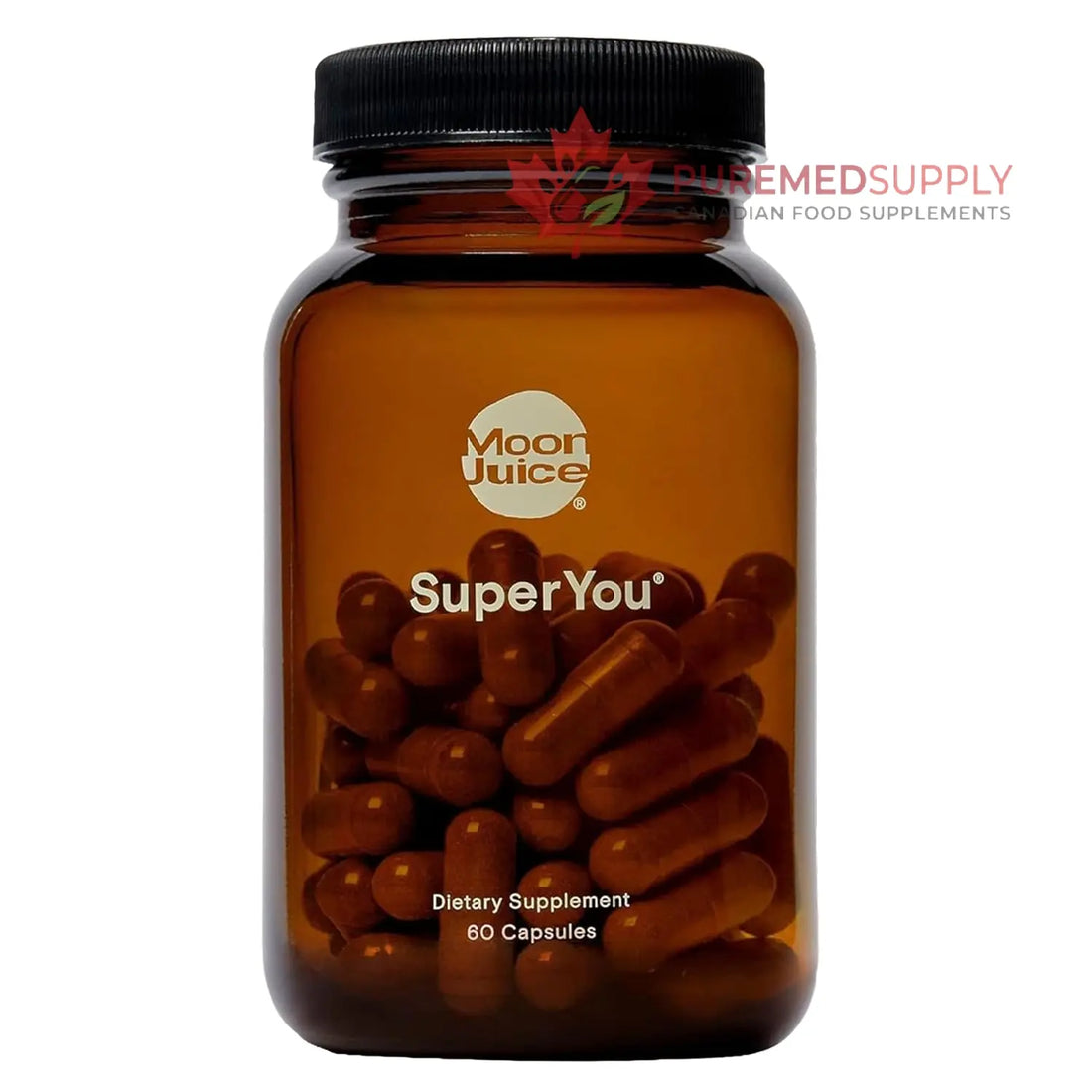 Moon Juice SuperYou Ashwagandha Supplements with Rhodiola, Shatavari & Amla - Cortisol Reducer for Energy, Mood, Focus and Stress Support, Vegan, Non-GMO & 100% Traceable, 60 Capsules, 30 Servings Moon Juice buy supplements canada
