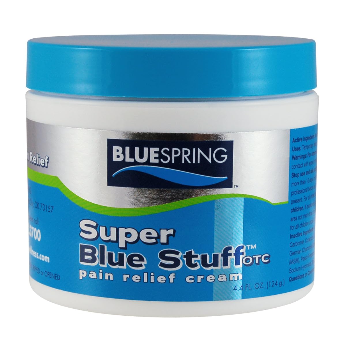 BLUESPRING Pain Relief Cream- Super Blue Stuff with Emu Oil, Arnica, Provides Maximum Arthritis Pain Relief- Anti Inflammatory Cream Goes Deep into the Skin- Great Muscle Rub and Relaxer Cream - 4 oz Emu Therapy buy supplements canada